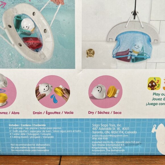 Sago Mini Yeti’s Pool Party Fold and Store Tote Remy RARE BPA & Phthalate-free - Picture 16 of 16